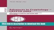 Read Advances in Cryptology - CRYPTO 2005: 25th Annual International Cryptology Conference, Santa