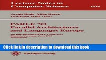 Read PARLE  93 Parallel Architectures and Languages Europe: 5th International PARLE Conference,