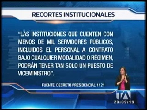 Gobierno elimina 16 entidades estatales