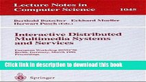 Read Interactive Distributed Multimedia Systems and Services: European Workshop, IDMS 96, Berlin,