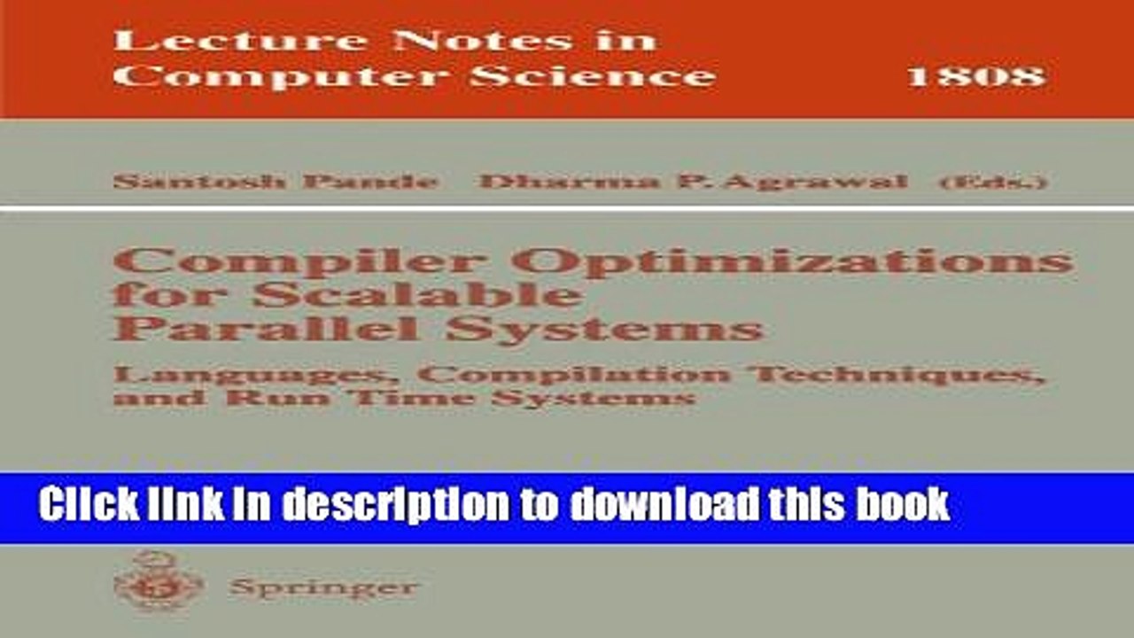 Read Compiler Optimizations for Scalable Parallel Systems: Languages, Compilation Techniques, and