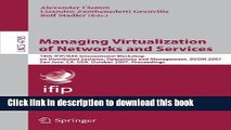 Read Managing Virtualization of Networks and Services: 18th IFIP/IEEE International Workshop on