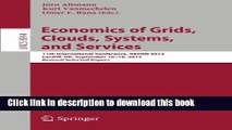 Read Economics of Grids, Clouds, Systems, and Services: 11th International Conference, GECON 2014,
