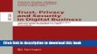 Read Trust, Privacy and Security in Digital Business: 12th International Conference, TrustBus