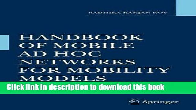 Read Handbook of Mobile Ad Hoc Networks for Mobility Models Ebook Free