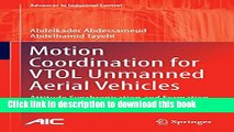 Download Motion Coordination for VTOL Unmanned Aerial Vehicles: Attitude Synchronisation and