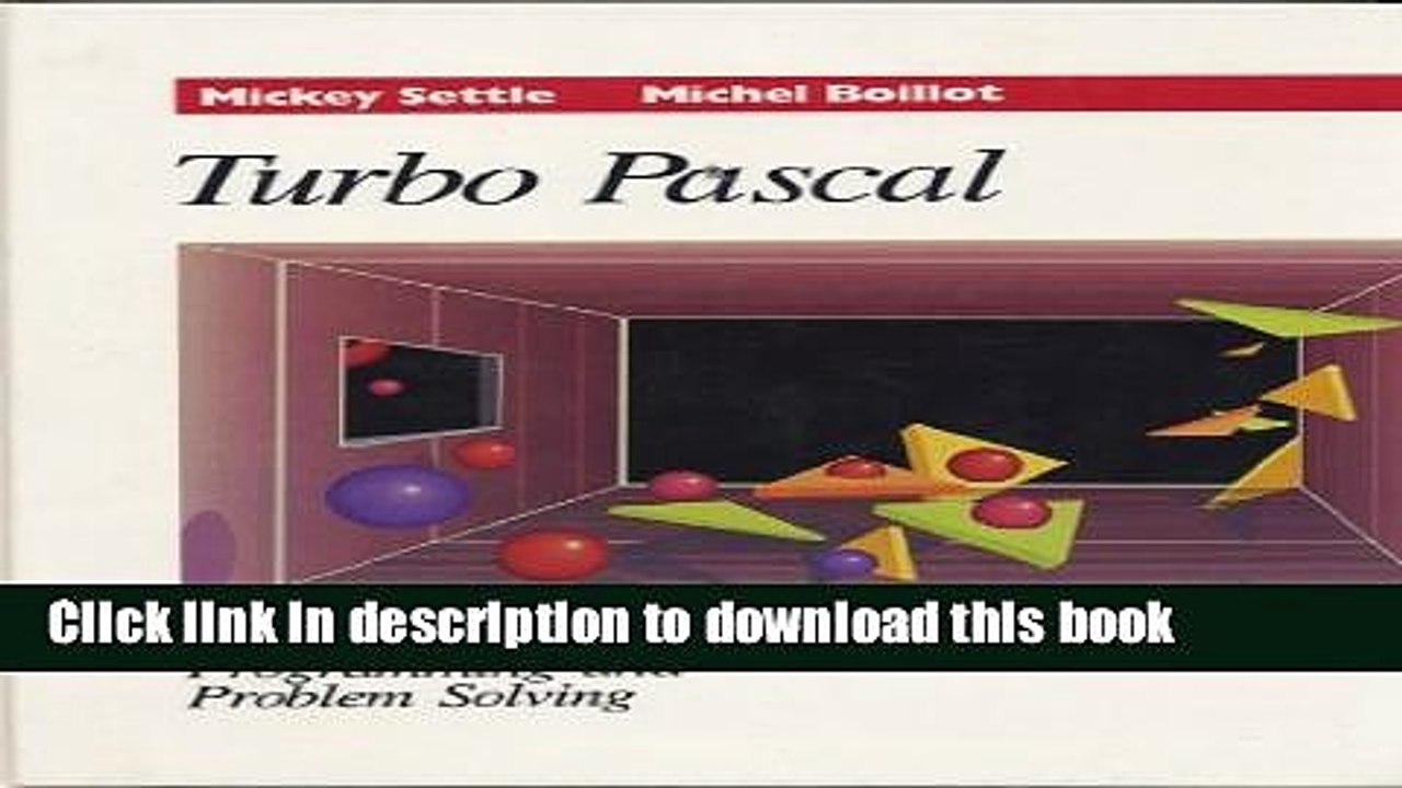 Download Turbo Pascal: Programming and Problem Solving PDF Free