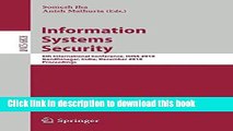 Read Information Systems Security: 6th International Conference, ICISS 2010, Gandhinagar, India,