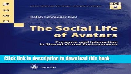 Read The Social Life of Avatars Ebook Free
