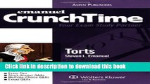 Read Emanuel Crunchtime: Torts Ebook Free