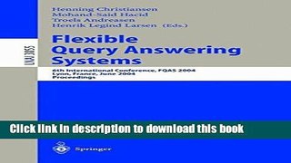 Download Flexible Query Answering Systems: 6th International Conference, FQAS 2004, Lyon, France,