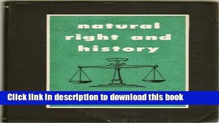 Read Natural Right and History  PDF Online
