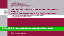 Read Interactive Technologies and Sociotechnical Systems: 12th International Conference, VSMM