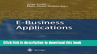 Download E-Business Applications  PDF Free