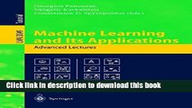 Download Machine Learning and Its Applications: Advanced Lectures (Lecture Notes in Computer