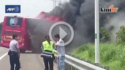 Penumpang bas meraung minta tolong sebelum rentung