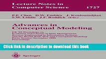 Read Advances in Conceptual Modeling: ER 99 Workshops on Evolution and Change in Data Management,