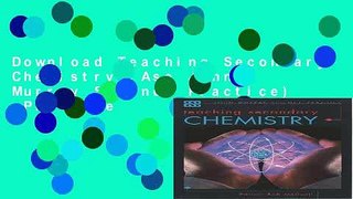 Download Teaching Secondary Chemistry (Ase John Murray Science Practice)  PDF Free