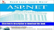 Read ASP.NET: Your visual blueprintfor creating Web Applications on the .NET framework (Visual