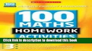 Download 100 Maths Homework Activities for Year 3  Ebook Free