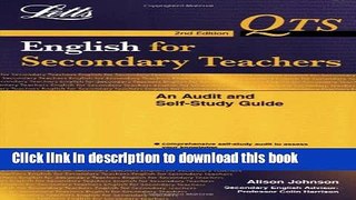 Download QTS: English for Secondary Teachers - Audit   Self Study (Qts: Audit   Self-Study
