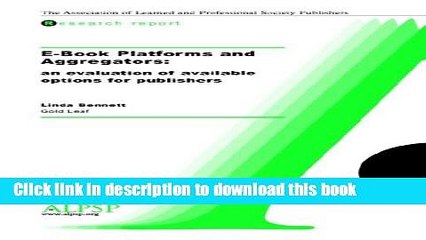 Read E-Book Platforms and Aggregators  Ebook Free