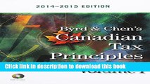 Read Byrd   Chen s Canadian Tax Principles, 2014 - 2015 Edition.  Ebook Free