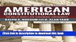 Read American Constitutional Law, Volume II: The Bill of Rights and Subsequent Amendments