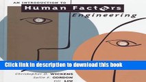 Read Book An Introduction to Human Factors Engineering E-Book Free