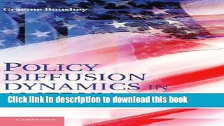 Read Policy Diffusion Dynamics in America  PDF Free
