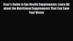 Read User's Guide to Eye Health Supplements: Learn All about the Nutritional Supplements That