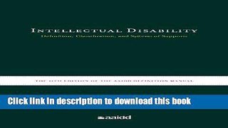 Read Book Intellectual Disability: Definition, Classification, and Systems of Supports (11th