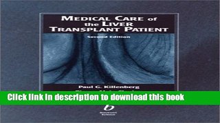 Download Medical Care of the Liver Transplant Patient  Read Online