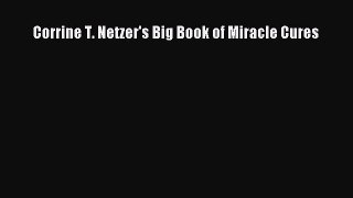 Read Corrine T. Netzer's Big Book of Miracle Cures Ebook Free