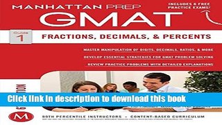 Read GMAT Fractions, Decimals,   Percents (Manhattan Prep GMAT Strategy Guides) PDF Online