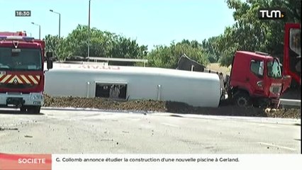 L'A43 coupée dans les 2 sens suite à un accident de camion