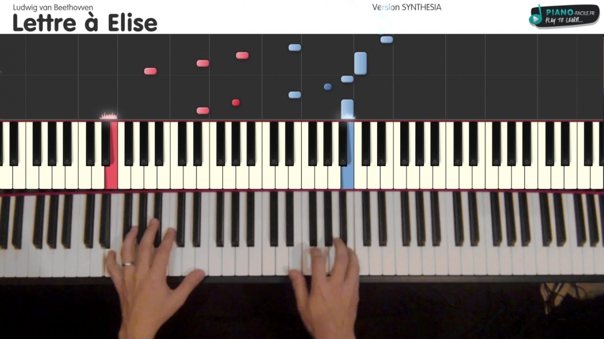 Lettre à Elise - Ludwig van Beethovven - [Tutorial Piano] (synthesia) - S -  Vidéo Dailymotion