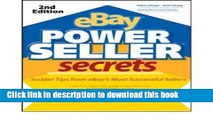 Read [(eBay Powerseller Secrets: v. 2 E: Insider Tips from EBay s Most Successful Sellers )]