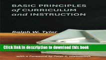 Read Basic Principles of Curriculum and Instruction Ebook Free
