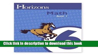 Read Horizons Mathematics 6 BOOK 1 (Lifepac) Ebook Online