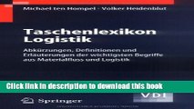 [PDF] Taschenlexikon Logistik: AbkÃ¼rzungen, Definitionen und ErlÃ¤uterungen der wichtigsten