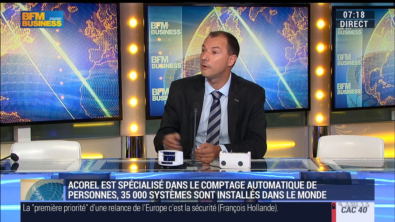 "Acorel a inventé une technologie innovante permettant de compter les gens avec une précision supérieure à 97%", Romain Grand - 20/07