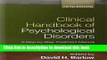 Read Book Clinical Handbook of Psychological Disorders, Fifth Edition: A Step-by-Step Treatment