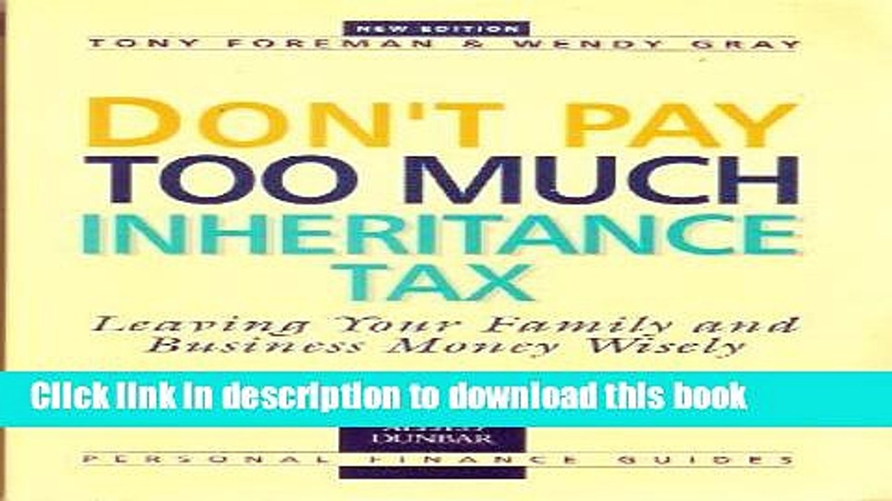[PDF]  Don t Pay Too Much Inheritance Tax: Leaving Your Money Wisely (Allied Dunbar Personal
