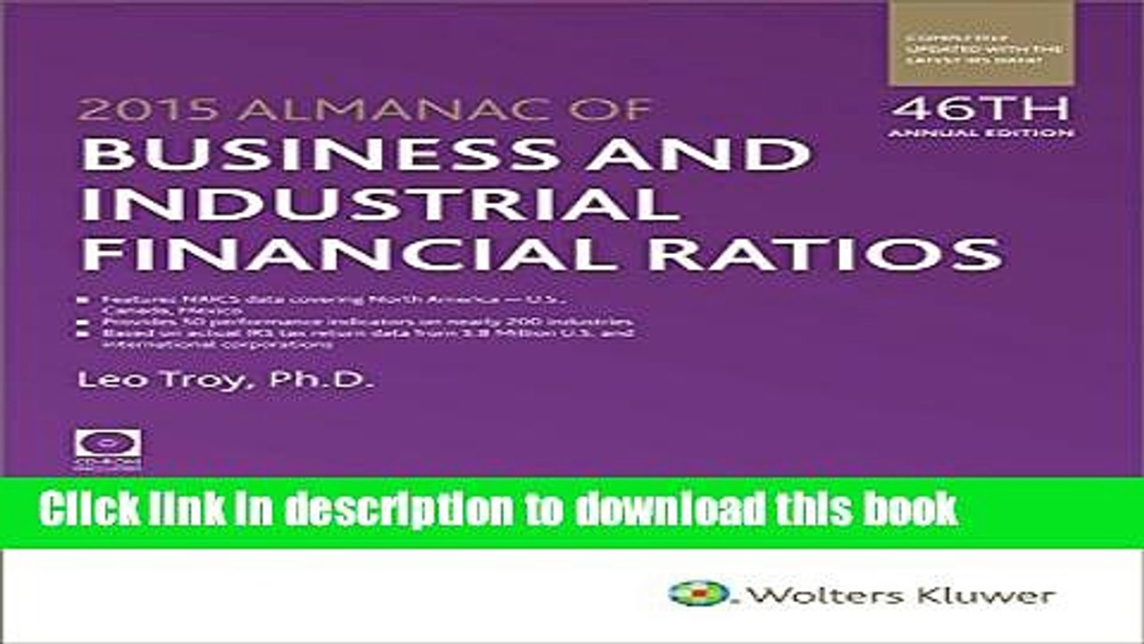 [PDF]  Almanac of Business   Industrial Financial Ratios (2015) (Almanac of Business and