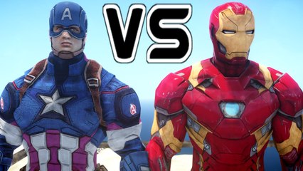 CAPTAIN AMERICA VS IRON MAN - EPIC SUPERHEROES BATTLE