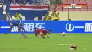 SHOCKING - Player suffers horror leg break playing for Chinese Super League