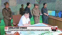 N. Korea says it launched missiles to practice striking S. Korean targets