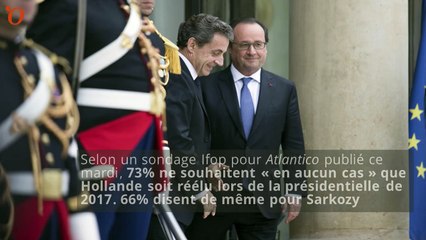 Sondage 2017 : Hollande et Sarkozy, le rejet massif