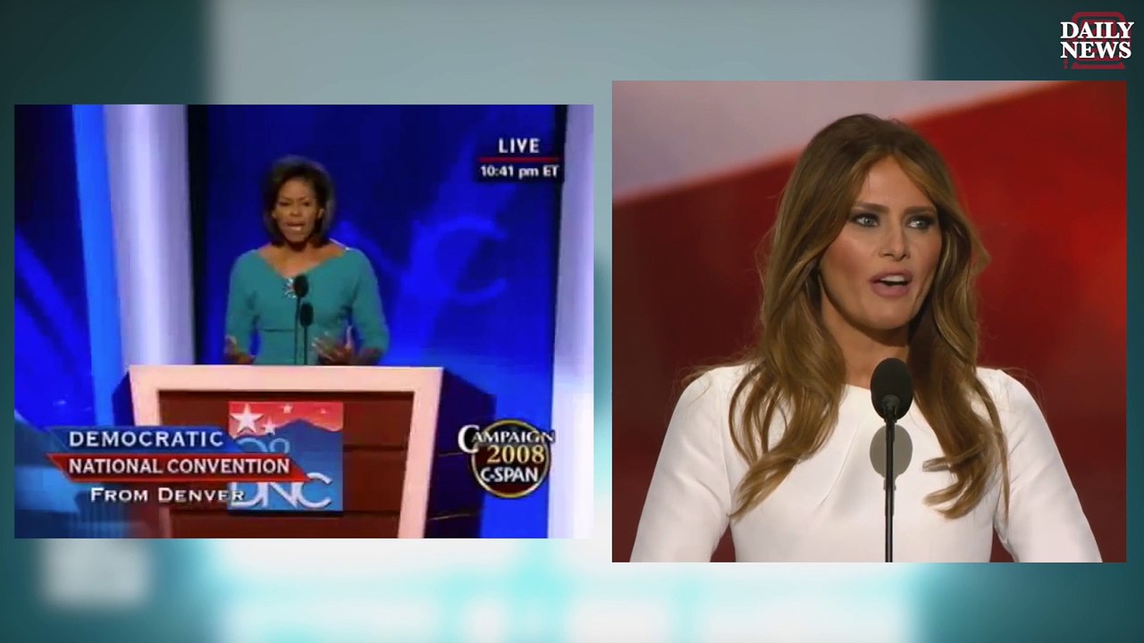 Copie du discours de Melania Trump sur Michèle Obama en 2008 !
